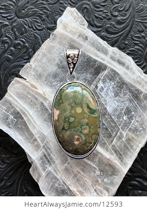 Rainforest Jasper Rhyolite Crystal Stone Jewelry Pendant Discounted - #D7nUj76AVy0-5