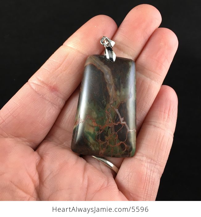 Rainforest Jasper Stone Jewelry Pendant - #OerwNFVVG10-2