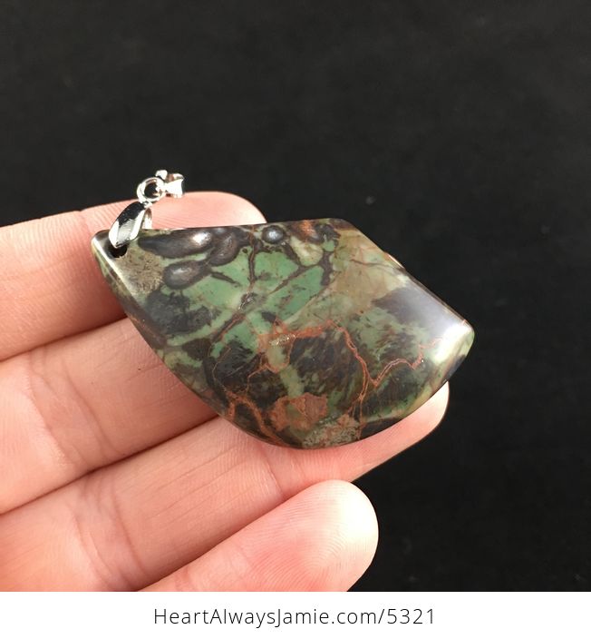 Rainforest Jasper Stone Jewelry Pendant - #ZziuPedaQyo-4
