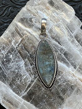 Raw Labradorite Crystal Stone Jewelry Pendant #Nowz1QFeV8s