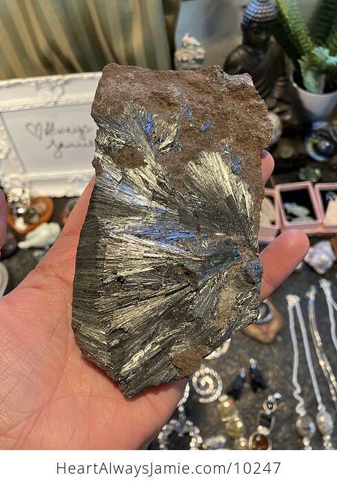 Raw Pyrolusite Crystal Mineral Specimen - #7QjsAPc3gbE-1