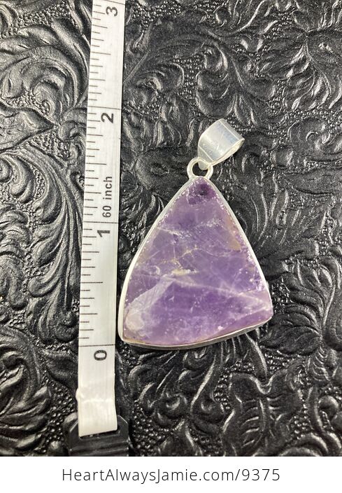Raw Rough Natural Purple Amethyst Crystal Stone Jewelry Pendant - #AMQW13zBk0M-3