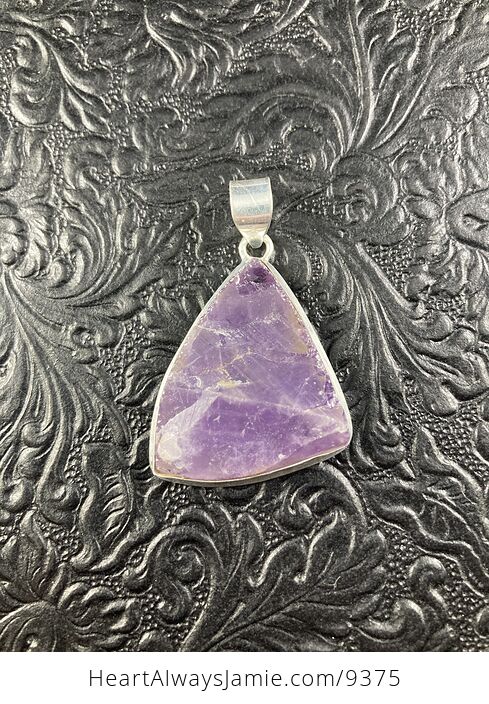 Raw Rough Natural Purple Amethyst Crystal Stone Jewelry Pendant - #AMQW13zBk0M-2