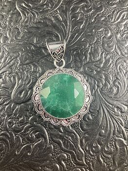 Raw Skota Emerald Crystal Stone Jewelry Pendant #CCM0JZ92Vho