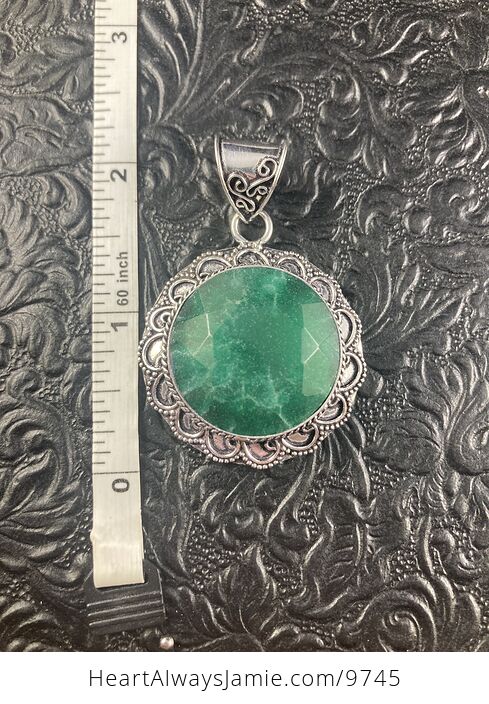 Raw Skota Emerald Crystal Stone Jewelry Pendant - #CCM0JZ92Vho-4