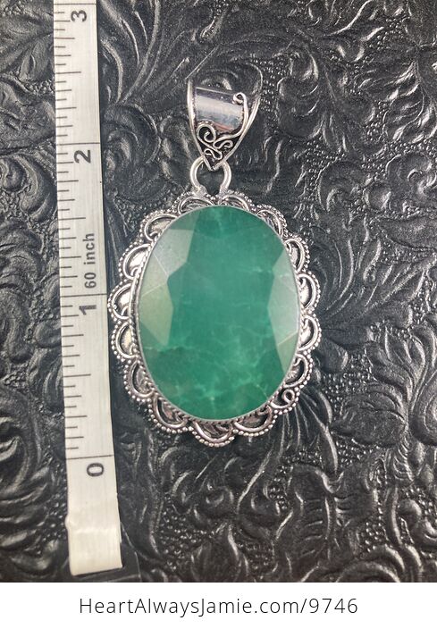 Raw Skota Emerald Crystal Stone Jewelry Pendant - #MVDFT7tLDq0-4