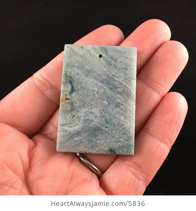 Rectangle Shaped Amazonite Jasper Stone Jewelry Pendant - #XeDoCA9ODXg-6