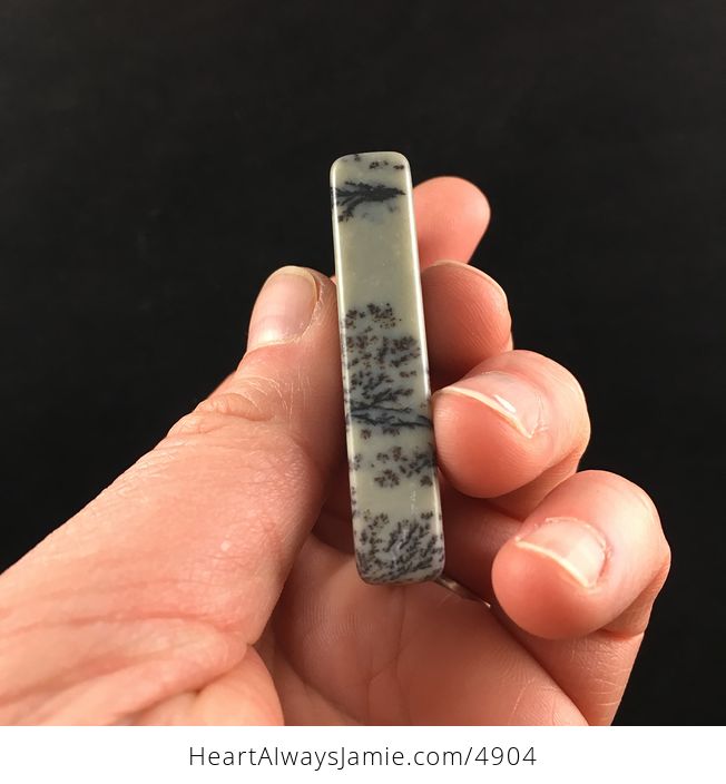 Rectangle Shaped Chohua Jasper Stone Jewelry Pendant - #eZSMq82jTFg-4