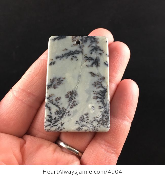 Rectangle Shaped Chohua Jasper Stone Jewelry Pendant - #eZSMq82jTFg-5