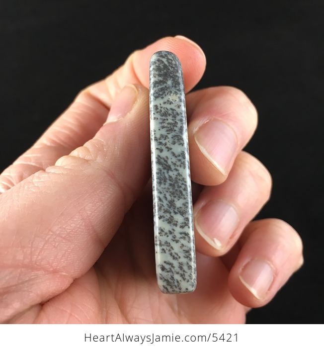 Rectangle Shaped Chohua Jasper Stone Jewelry Pendant - #xGRT80V55GY-5