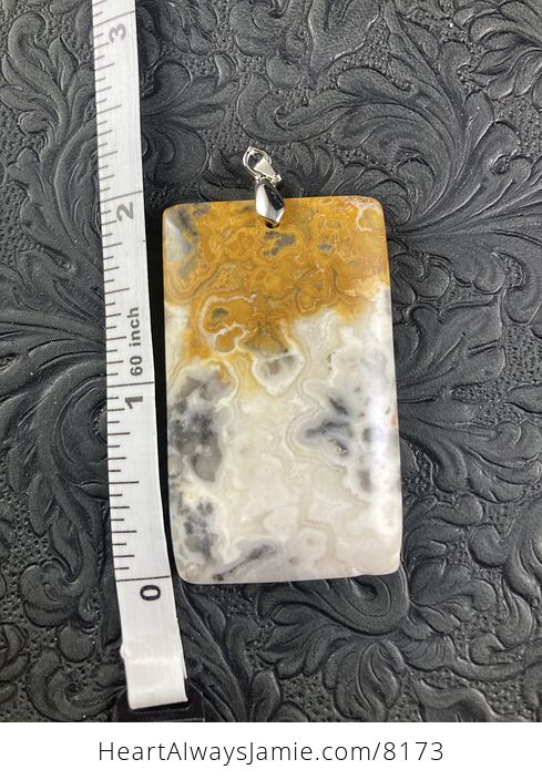 Rectangle Shaped Crazy Lace Agate Stone Jewelry Pendant - #Ow2hhSQqlAY-4