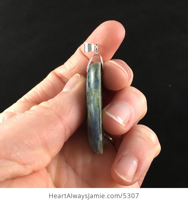 Rectangle Shaped Kyanite Stone Jewelry Pendant - #CQazwGn9cLA-5