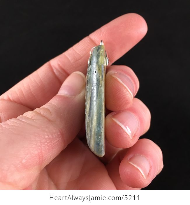 Rectangle Shaped Kyanite Stone Jewelry Pendant - #drwAoyBqWsI-5