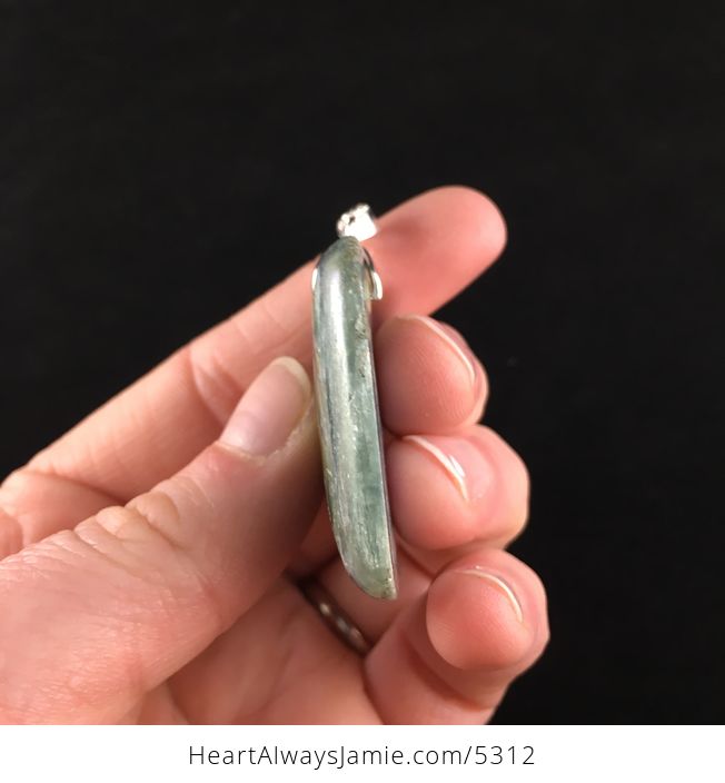 Rectangle Shaped Kyanite Stone Jewelry Pendant - #nGb2GbKtqxk-5