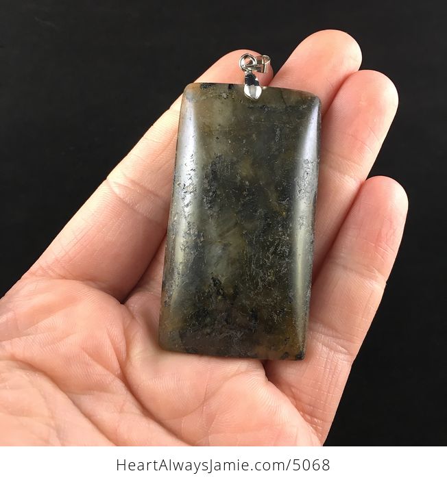 Rectangle Shaped Labradorite Stone Jewelry Pendant - #dRfU7gFr9lc-1