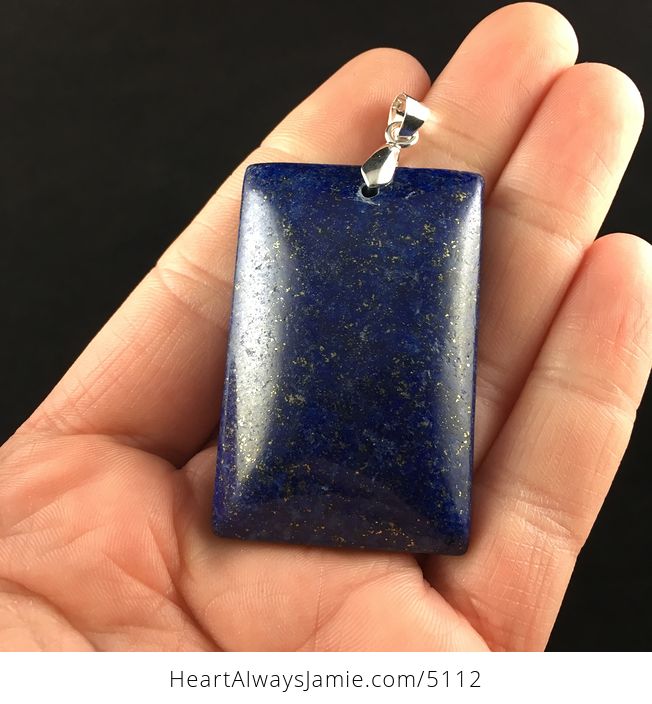 Rectangle Shaped Lapis Lazuli Stone Jewelry Pendant - #f7KsIyMOIOw-1