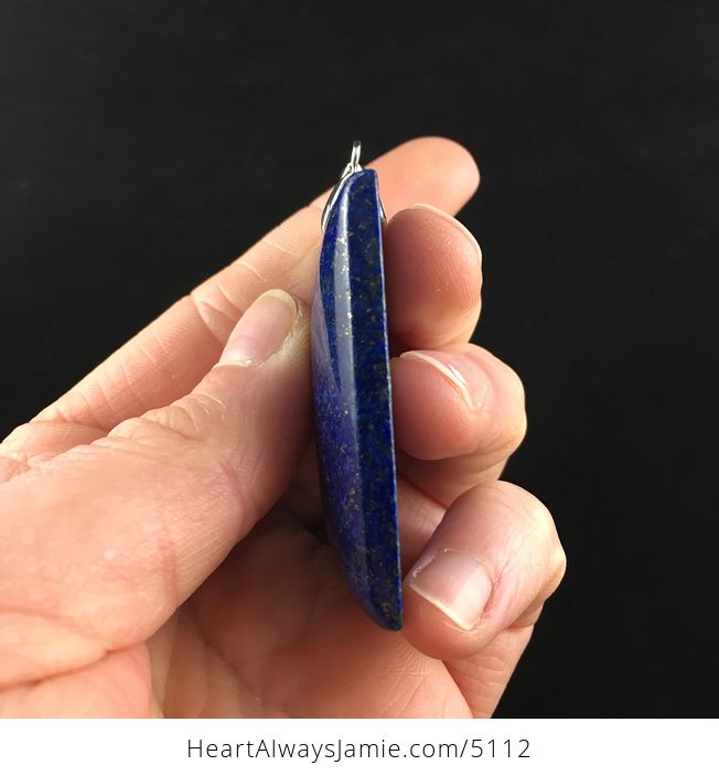 Rectangle Shaped Lapis Lazuli Stone Jewelry Pendant - #f7KsIyMOIOw-5