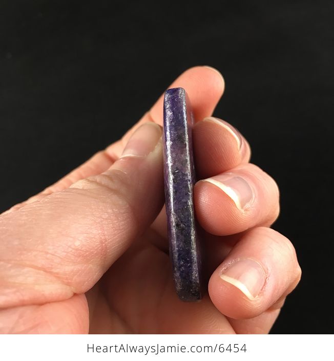 Rectangle Shaped Lepidolite Stone Jewelry Pendant - #CO8j5poQsDc-5