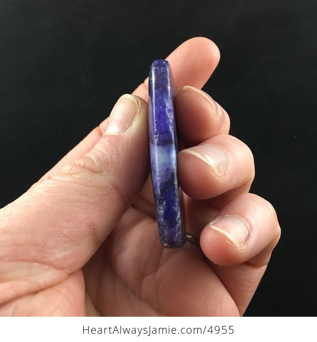Rectangle Shaped Lepidolite Stone Jewelry Pendant - #WyCTBU70bf0-4