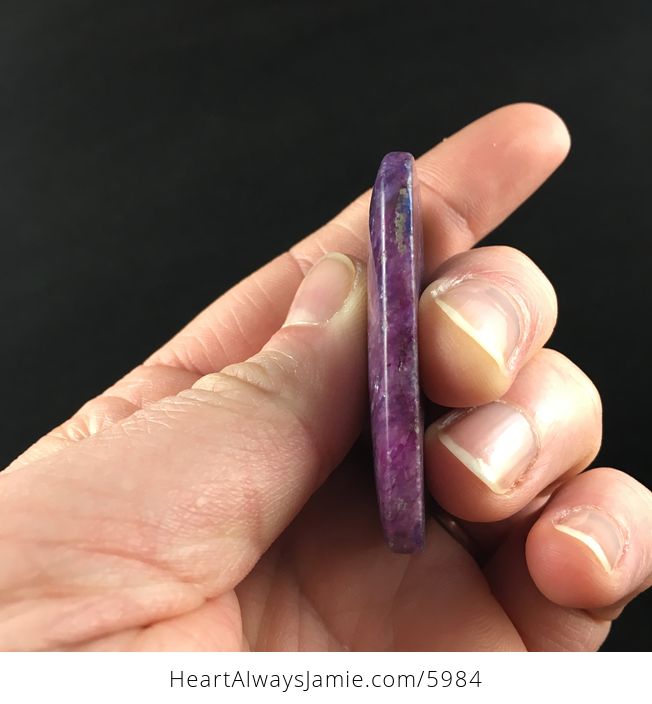 Rectangle Shaped Lepidolite Stone Jewelry Pendant - #p928R7Xffj8-5