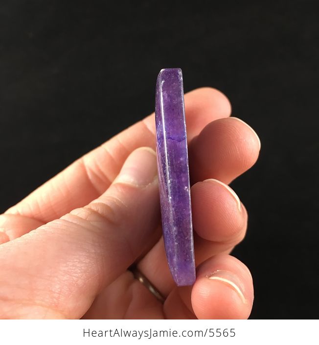 Rectangle Shaped Lepidolite Stone Jewelry Pendant - #rHv3DuQUqOc-5