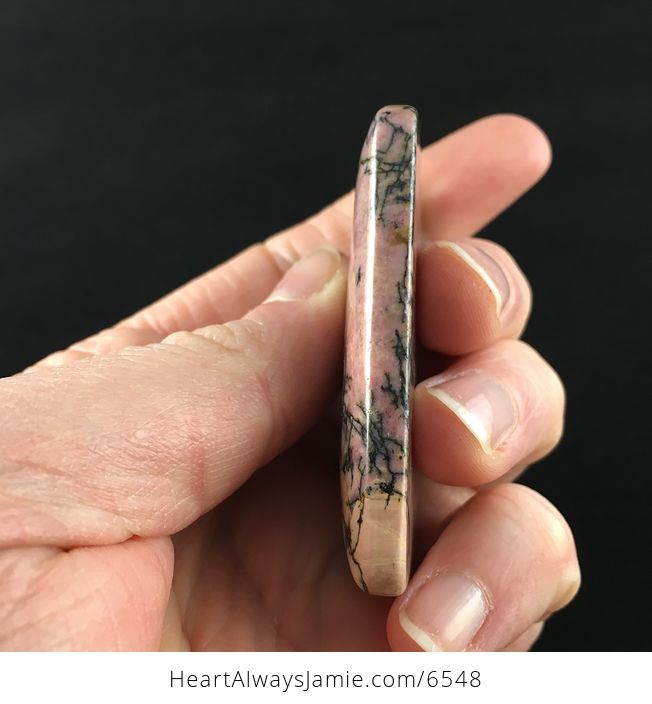 Rectangle Shaped Rhodonite Stone Jewelry Pendant - #9hggpEsSCq0-5