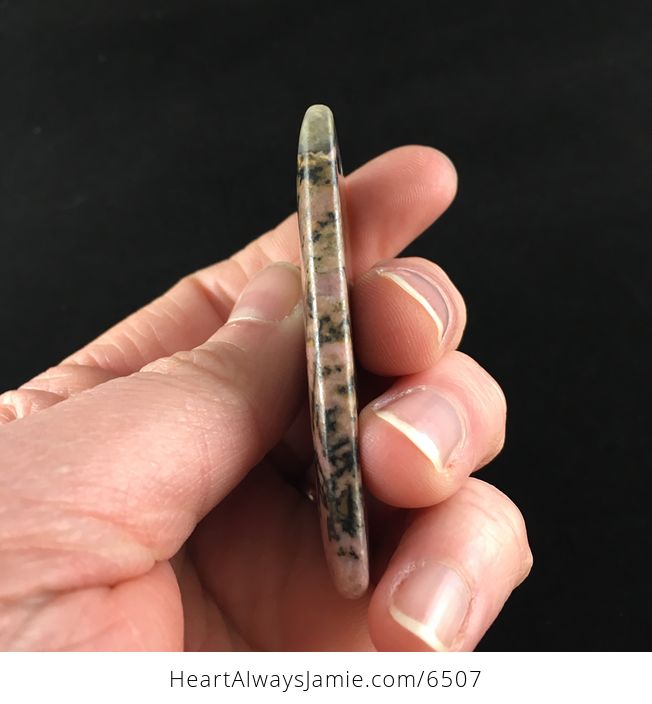 Rectangle Shaped Rhodonite Stone Jewelry Pendant - #Duw6ABBefRo-5