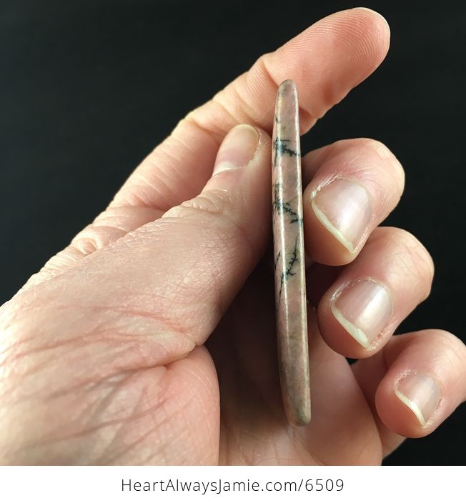 Rectangle Shaped Rhodonite Stone Jewelry Pendant - #OVa3s6oXBF0-5