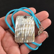 Rectangular Abalone Shell Jewelry Pendant Necklace #46MCCe4Qvk0