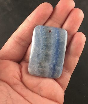 Rectangular Blue Calcite Stone Pendant Jewelry #VpRz8Zxvwpc