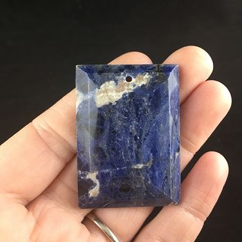 Rectangular Blue Sodalite Stone Jewelry Pendant #SHXGaUGeIxo