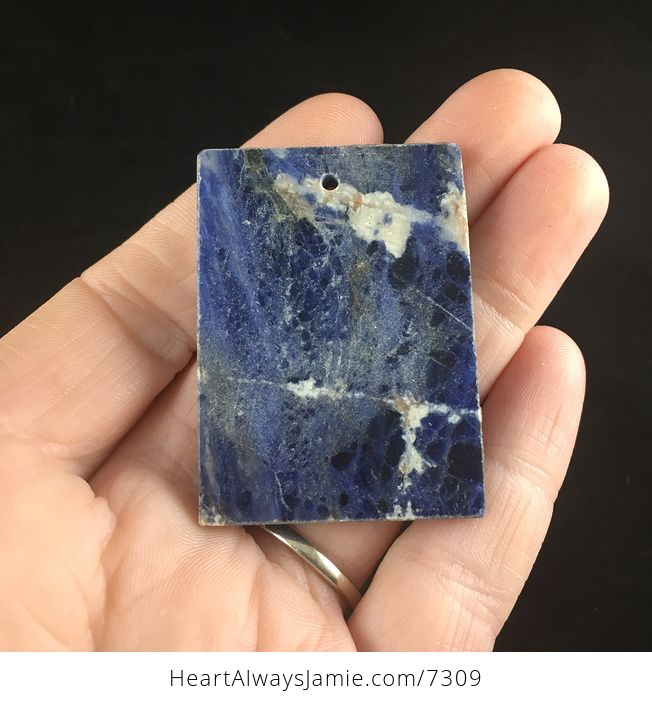 Rectangular Blue Sodalite Stone Jewelry Pendant - #SHXGaUGeIxo-2