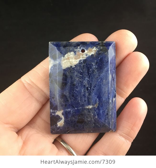 Rectangular Blue Sodalite Stone Jewelry Pendant - #SHXGaUGeIxo-1