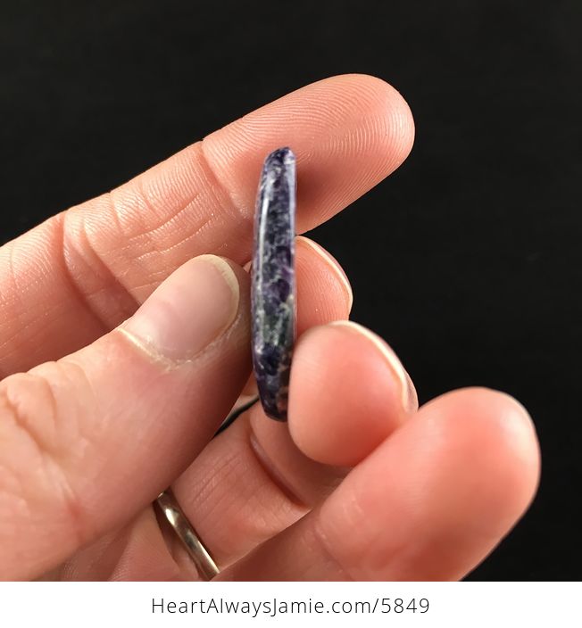Rectangular Lepidolite Stone Cabochon - #j1mgTI4X8d8-3
