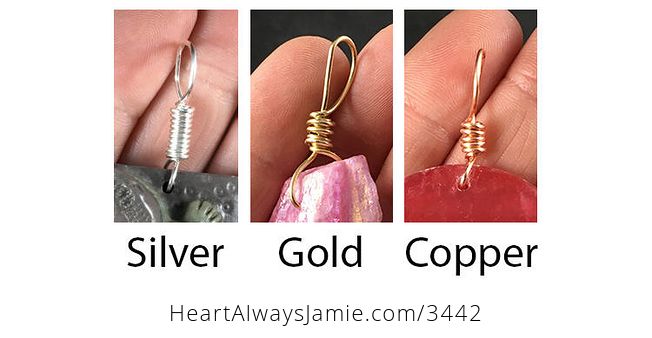 Rectangular Natural Rainbow Jasper and Druzy Pendant Necklace Jewelry - #I1PC0RKdn2A-4