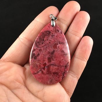 Red Crazy Lace Agate Stone Jewelry Pendant #83rHj6adWBY