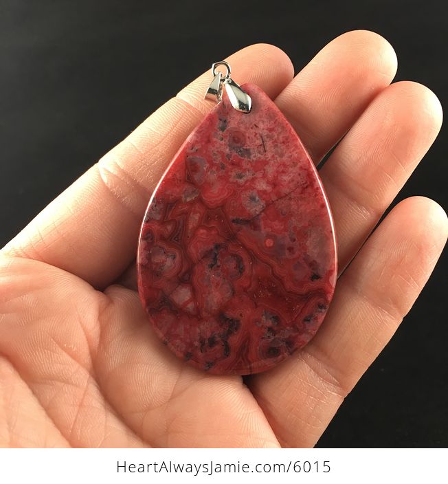 Red Crazy Lace Agate Stone Jewelry Pendant - #JJ1dnPKSVP4-6