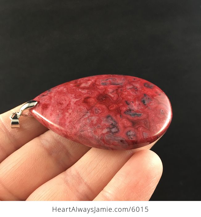 Red Crazy Lace Agate Stone Jewelry Pendant - #JJ1dnPKSVP4-4