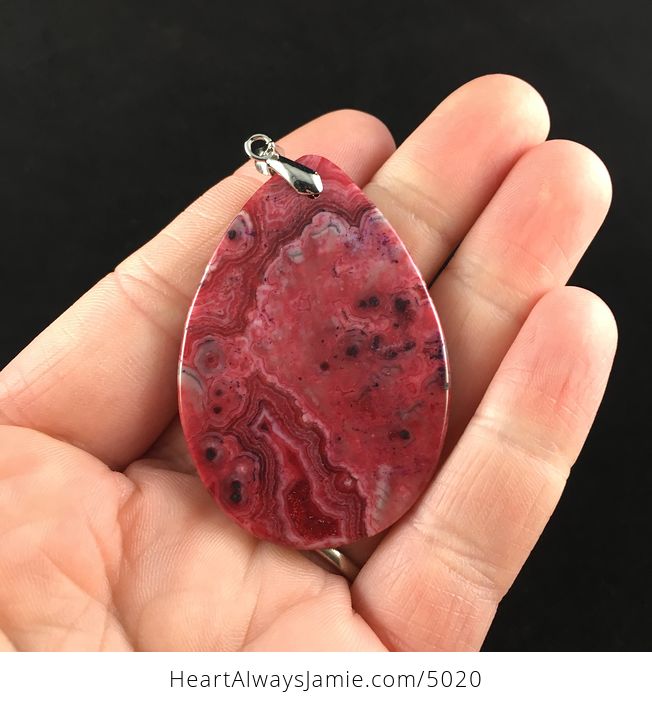 Red Crazy Lace Agate Stone Jewelry Pendant - #oyU3WAZQKas-6