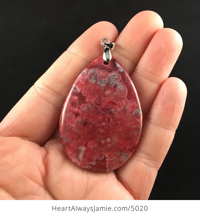 Red Crazy Lace Agate Stone Jewelry Pendant - #oyU3WAZQKas-1