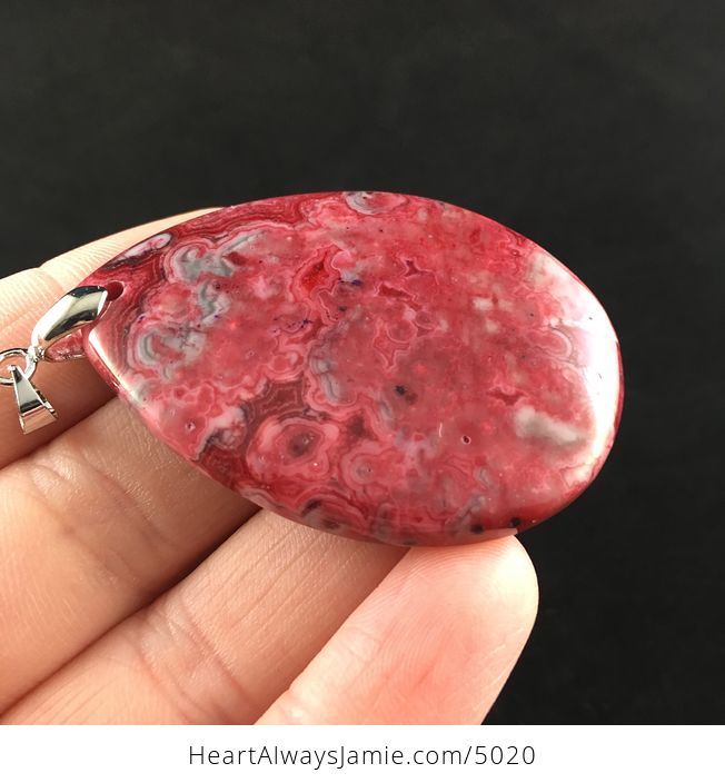 Red Crazy Lace Agate Stone Jewelry Pendant - #oyU3WAZQKas-4