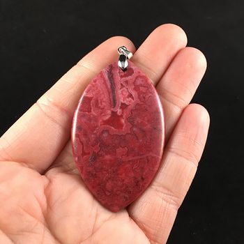 Red Crazy Lace Mexican Agate Stone Jewelry Pendant #y6DS4BKB520