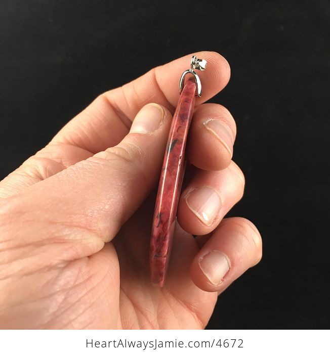 Red Crazy Lace Mexican Agate Stone Jewelry Pendant - #quH3wxIxPyo-4