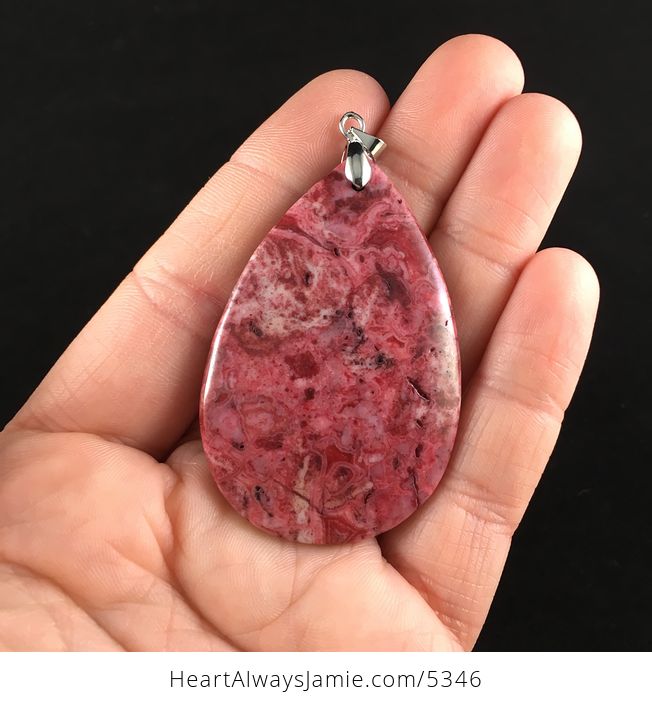 Red Crazy Lace Mexican Agate Stone Jewelry Pendant - #shzYtvw4Fts-1
