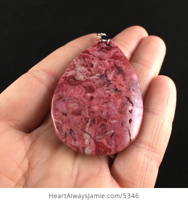 Red Crazy Lace Mexican Agate Stone Jewelry Pendant - #shzYtvw4Fts-2