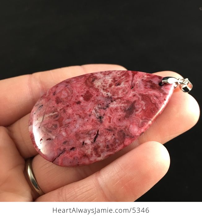 Red Crazy Lace Mexican Agate Stone Jewelry Pendant - #shzYtvw4Fts-4
