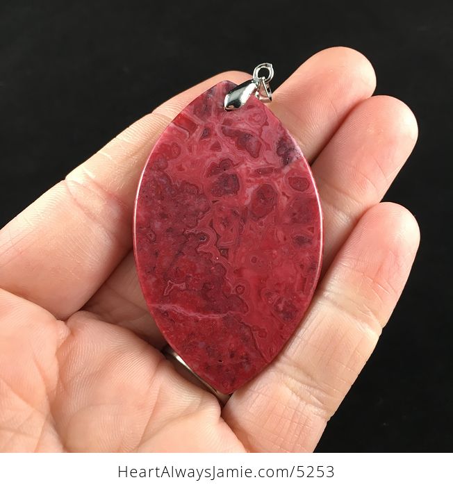 Red Crazy Lace Mexican Agate Stone Jewelry Pendant - #y6DS4BKB520-6
