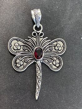 Red Garnet Dragonfly Stone Jewelry Crystal Pendant #cDiEHegKEkQ