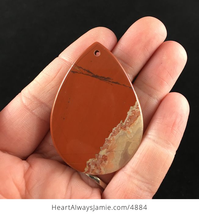 Red Jasper Druzy Stone Jewelry Pendant - #OkwicxEUKTs-6