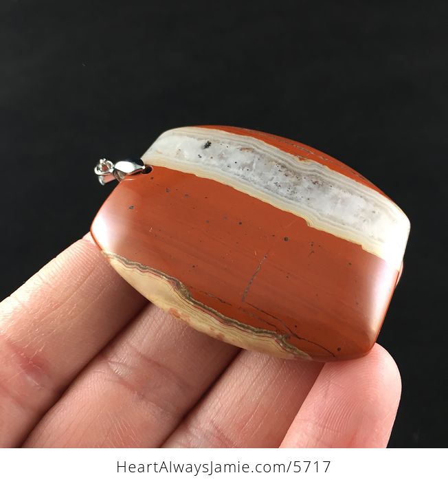 Red Jasper Druzy Stone Jewelry Pendant - #uFEEhO1fYdQ-4